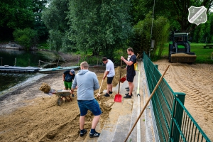 23. Juli 2025 - Neuer Sand für Seezugang