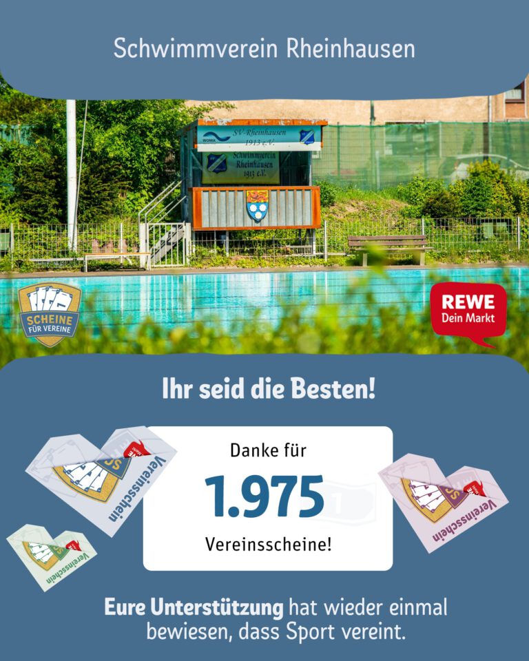 „Scheine für Vereine“ DANKE für 1.975 Scheine!