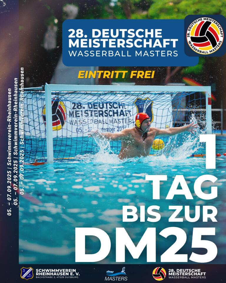 Noch 1 Tag bis zur Deutschen Meisterschaft der Masters 2025!