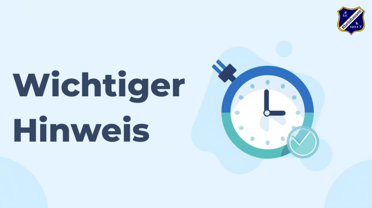 Wichtiger Hinweis zur Pünktlichkeit und Aufsichtspflicht beim Training
